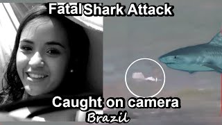 Fatal Shark Attack Caught on Camera 2023 Shark Attack Brazil [upl. by Hadihahs]