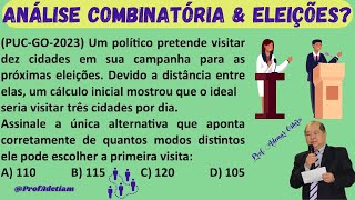 PUCGO  2023  O que tem a ver Eleições com Matemática Análise combinatória  ProfAdetiam [upl. by Loredo]