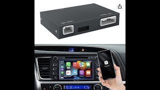 Carabc Wireless Carplay Auto Adapter for Toyota Prius with Entune 20 20142019 [upl. by Ojillib135]