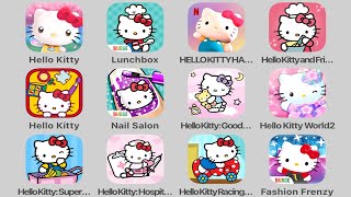 All Hello Kitty iOS  Android Games 28 Mobile Hello Kitty English Games Tablet Gameplay [upl. by Akinhoj]