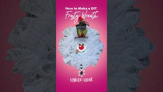 Frosty the Snowman is here in wreath form Crafting Wreath CraftingIdeas [upl. by Oxley]