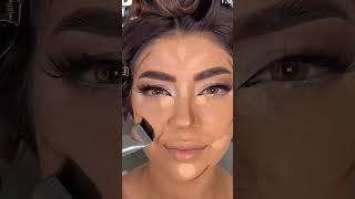 Contour blush n highlighter eyemakeup makeup makeuptutorial makeuplooks tutorial [upl. by Yadrahc]