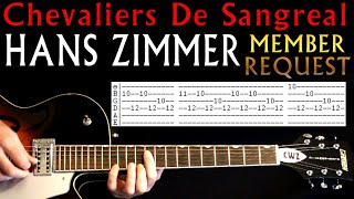 Hans Zimmer Chevaliers De Sangreal Guitar Lesson  Guitar Tabs  Chords  Da Vinci Code Soundtrack [upl. by Akeirahs]