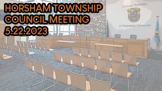 Horsham Township Council Meeting 52223 [upl. by Pessa960]