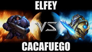 elfey T VS Cacafuego P  Starcraft 2 LAGTV [upl. by Ardnoyek44]