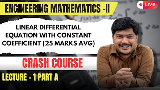 Linear Differential Equation With Constant Coefficient  HIGHER ORDER  Lecture 1  MRF SIR [upl. by Lebatsirhc671]