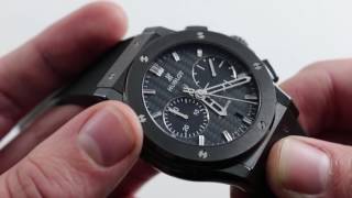 Hublot Classic Fusion quotAll Blackquot 521CM1770RX Luxury Watch Review [upl. by Maida]