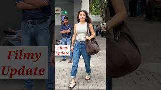 Fatima Sana Sheikh Snapped At Gym In Bandra fatimasanashaikh [upl. by Adnalohs]