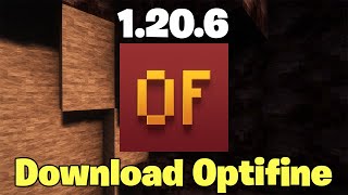 How To Download And Install OptiFine On Minecraft Java 1206 [upl. by Karil]