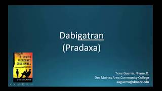 CC How to Pronounce dabigatran Pradaxa Backbuilding Pharmacology [upl. by William]