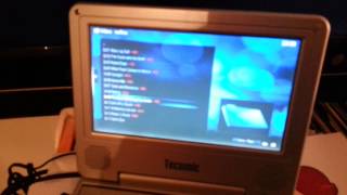 Custom Raspberry Pi built in a portable dvdplayer [upl. by Irianat685]