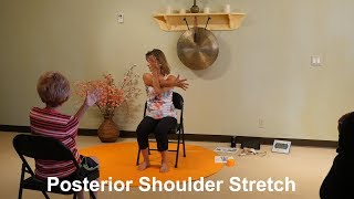 TwoWay Shoulder Impingement Stretch with Sherry Zak Morris Certified Yoga Therapist [upl. by Bernete]