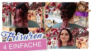 4 einfache FRISUREN für jeden Anlass  YooNessa [upl. by Mischa]