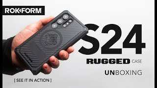 NEW Galaxy S24 Series Rugged Case Unboxing [upl. by Ahtivak]