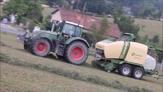 Enrubannage 2017  Fendt 720 amp Krone Comprima [upl. by Fugazy]