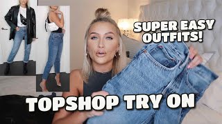 STYLING TOPSHOP JEANS  SUPER EASY OUTFIT IDEAS [upl. by Amor]