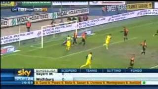 ChievoRoma 22 Highlights SKY 041210 [upl. by Vlada]