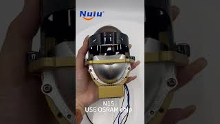 NUIU N15 LED LEN carledheadlight caraccessories biled biledprojector headlightrestoration [upl. by Nnylyrehc983]