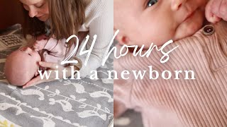 24 HOURS WITH A NEWBORN  Daily Routine of a First Time Mom [upl. by Anastasio]