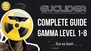 Euclidea Walkthrough  Gamma Level Complete Guide  Solution [upl. by Alaecim]