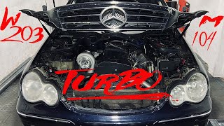 Mercedes W203 Turbo Pt2  Making a 3 Inch 76mm TURBO Downpipe amp Straight Pipe Exhaust M104 Turbo [upl. by Alithea]