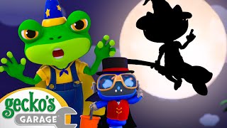 Spooky Halloween Hunt at Kats Castle 🔍🍬 Treasure Awaits  Geckos Garage  Videos for Kids 🛻🐸 [upl. by Queena]