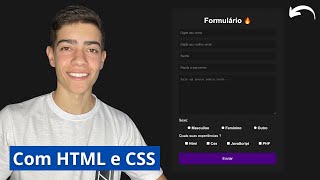 Super FORMULÁRIO com HTML e CSS [upl. by Earlie]