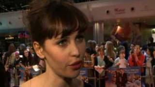 London Premiere Chalet Girl  Felicity Jones Ed Westwick The Fan Carpet [upl. by Eedak]