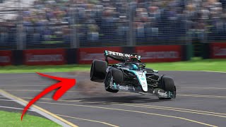 F1 REALISTIC DRIVER ERRORS  MELBOURNE 🇦🇺 [upl. by Ettenahs]