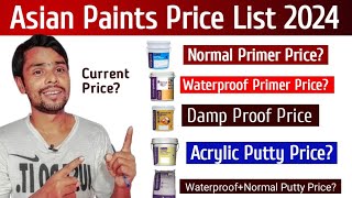 Asian Paints All Base Coat Price List [upl. by Lyrad]