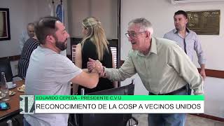 Reconocimiento de la COSP al Club Vecinos Unidos [upl. by Narih]