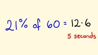 Percentage Math Trick 2  Solve percentages mentally  percentages made easy [upl. by Eda188]