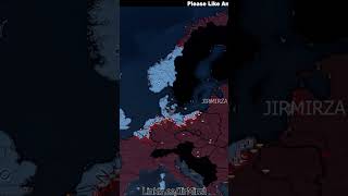 Warsaw Pact Vs NATO hoi4 history ww2 timelapse shorts europe russia usa subscribe map [upl. by Chemaram]