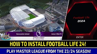 TTB FOOTBALL LIFE 24 INSTALL TUTORIAL  HOW TO ADD STADIUMS AND MORE  TESTING MASTER LEAGUE [upl. by Etat483]