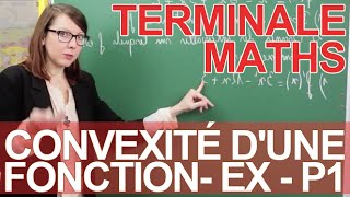 Convexité dune fonction  Exercice partie 1  Maths terminale  Les Bons Profs [upl. by Kathlene21]