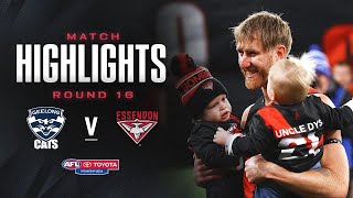 Geelong Cats v Essendon Highlights  Round 16 2024  AFL [upl. by Pals316]