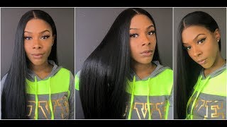 Bobbi Boss Human Hair Blend Swiss Lace Front Wig  MBLF180 Dayana  HairSoFlyShop [upl. by Arok108]