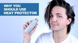 Why You SHOULD Use A Heat Protector  Mens Hair [upl. by Karil407]