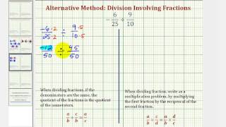 Ex4 Division Involving Signed Fractions  Compare Alternative and Traditional Methods [upl. by Alioz]