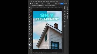 Heres The Easiest Way For Sky Replacement 🤯⚡ Photoshop Tricks shorts anonyshop viralvideos [upl. by Adnarram205]