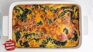 Gratin de blettes ou poirée ou bette HEALTHY comment faire  Recette facile  rapide et saine [upl. by Emily]