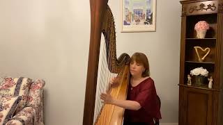 Pastorale from Corellis Christmas Concerto for pedal harp [upl. by Menis]