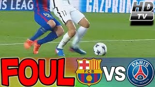 Slow Motion Foul Mascherano tackle on Di Maria  Barcelona 61 PSG 2017 [upl. by Pelmas577]