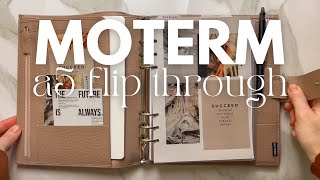 Planner Flip Through A5 Moterm Planner [upl. by Alih420]