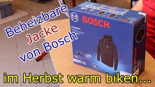 Beheizbare Jacke von Bosch  Endlich warm biken im Herbst und Winter [upl. by Hesper836]