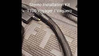 Quickview of our New Stereo Installation Kit for 1700 Voyager  Vaquero [upl. by Aicilet856]