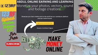 Create 123RF Contributor Account  Make Money Online as a Contributor  Contributor Website [upl. by Emelda]