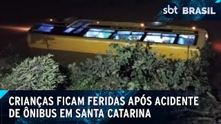 Motorista que causou acidente com ônibus escolar em SC estava embriagado  SBT Brasil 130724 [upl. by Bastian]