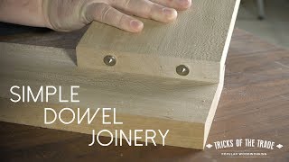 How to Use Dowel Centers  Tricks of the Trade [upl. by Ivad]