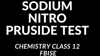 sodium nitroprusside test [upl. by Destinee799]